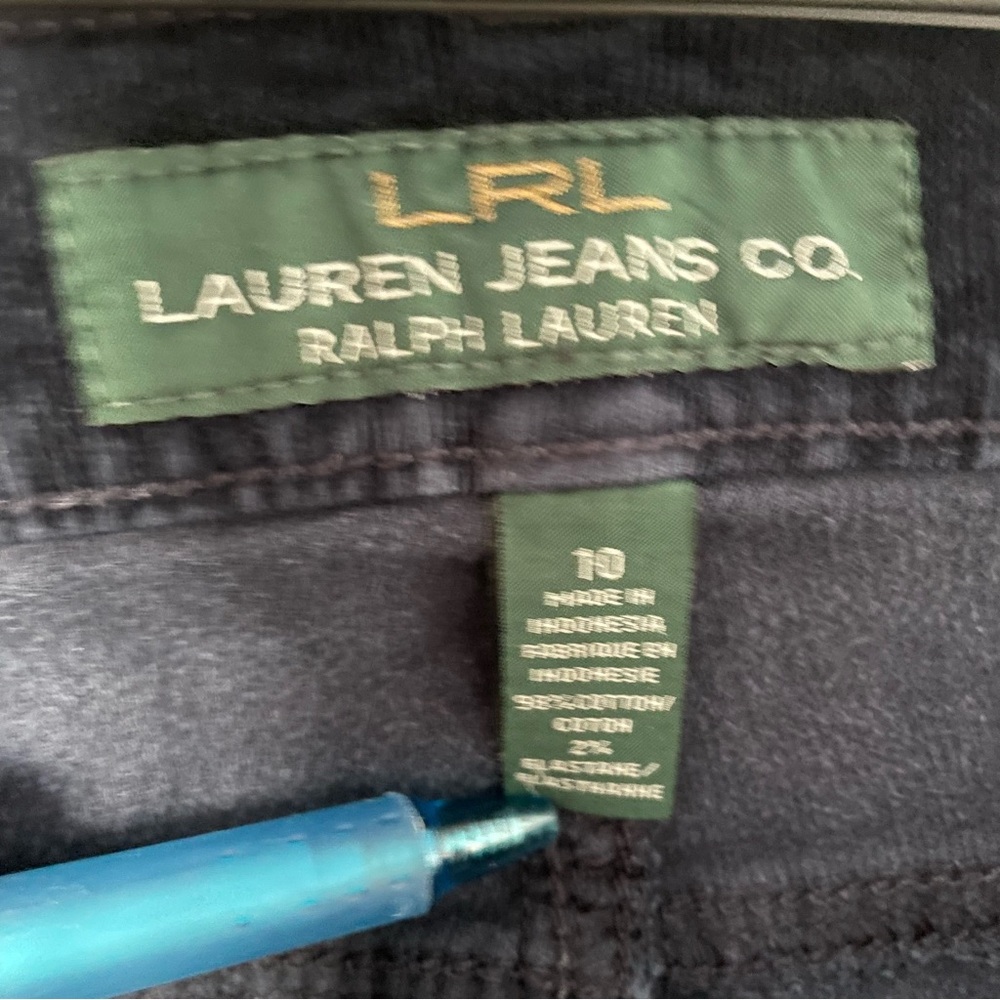 Women's Navy Blue Corduroy Jeans by Ralph Lauren - Picture 3 of 8